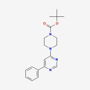 molecular formula C19H24N4O2 B2959881 Tert-butyl 4-(6-phenylpyrimidin-4-yl)piperazine-1-carboxylate CAS No. 1143578-12-4