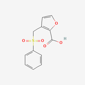 molecular formula C12H10O5S B2959882 3-[(Benzenesulfonyl)methyl]furan-2-carboxylic acid CAS No. 260356-96-5