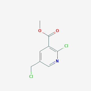 molecular formula C8H7Cl2NO2 B2959886 Methyl 2-chloro-5-(chloromethyl)pyridine-3-carboxylate CAS No. 1256807-98-3