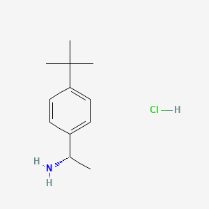molecular formula C12H20ClN B2959899 (1S)-1-(4-叔丁基苯基)乙胺盐酸盐 CAS No. 1415303-39-7