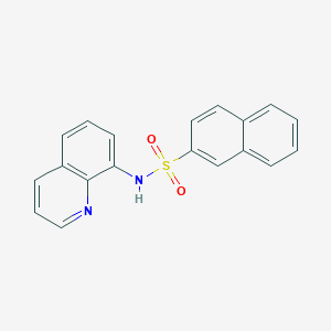 molecular formula C19H14N2O2S B2959903 N-(quinolin-8-yl)naphthalene-2-sulfonamide CAS No. 270585-02-9