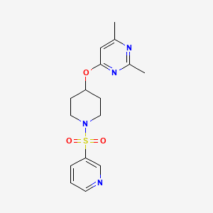 2,4-Dimethyl-6-((1-(pyridin-3-ylsulfonyl)piperidin-4-yl)oxy)pyrimidine