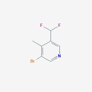 3-Bromo-5-(difluoromethyl)-4-methylpyridine