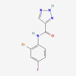 N-(2-bromo-4-fluorophenyl)-1H-1,2,3-triazole-5-carboxamide