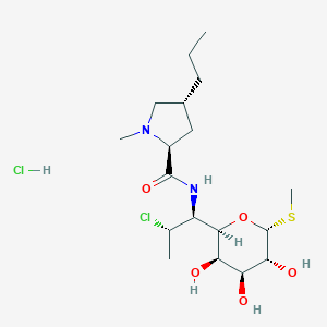 molecular formula C₁₈H₃₃ClN₂O₅S · HCl B000296 Clindamycin hydrochloride CAS No. 21462-39-5