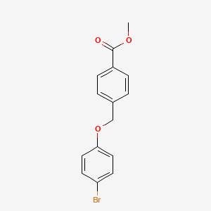 molecular formula C15H13BrO3 B2960006 Methyl 4-[(4-bromophenoxy)methyl]benzoate CAS No. 406470-62-0