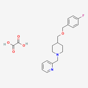2-((4-(((4-Fluorobenzyl)oxy)methyl)piperidin-1-yl)methyl)pyridine oxalate