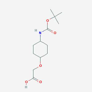 B2960033 (4-tert-Butoxycarbonylamino-cyclohexyloxy)-acetic acid CAS No. 1315498-60-2