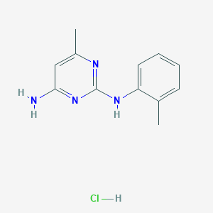6-methyl-N2-(o-tolyl)pyrimidine-2,4-diamine hydrochloride
