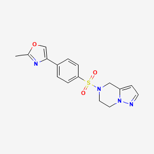 4-(4-((6,7-dihydropyrazolo[1,5-a]pyrazin-5(4H)-yl)sulfonyl)phenyl)-2-methyloxazole
