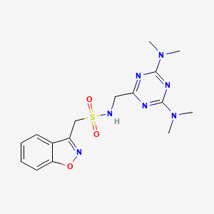 1-(benzo[d]isoxazol-3-yl)-N-((4,6-bis(dimethylamino)-1,3,5-triazin-2-yl)methyl)methanesulfonamide