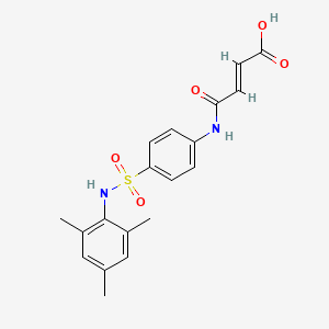 (2E)-4-oxo-4-({4-[(2,4,6-trimethylphenyl)sulfamoyl]phenyl}amino)but-2-enoic acid