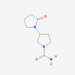 3-(2-Oxopyrrolidin-1-yl)pyrrolidine-1-carboxamide