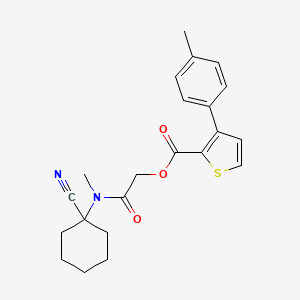 [(1-Cyanocyclohexyl)(methyl)carbamoyl]methyl 3-(4-methylphenyl)thiophene-2-carboxylate
