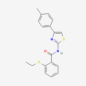 2-(ethylthio)-N-(4-(p-tolyl)thiazol-2-yl)benzamide
