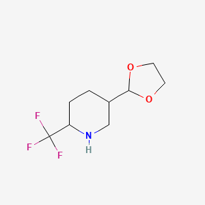 5-(1,3-Dioxolan-2-yl)-2-(trifluoromethyl)piperidine