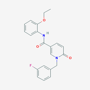 molecular formula C21H19FN2O3 B2960102 N-(2-ethoxyphenyl)-1-[(3-fluorophenyl)methyl]-6-oxo-1,6-dihydropyridine-3-carboxamide CAS No. 1004256-70-5