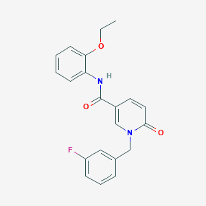 N-(2-ethoxyphenyl)-1-(3-fluorobenzyl)-6-oxo-1,6-dihydropyridine-3-carboxamide