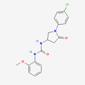 1-(1-(4-Chlorophenyl)-5-oxopyrrolidin-3-yl)-3-(2-methoxyphenyl)urea