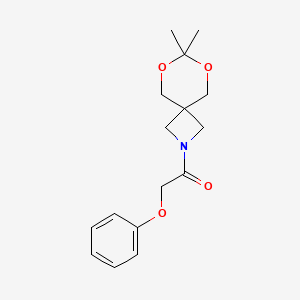 1-(7,7-Dimethyl-6,8-dioxa-2-azaspiro[3.5]nonan-2-yl)-2-phenoxyethanone
