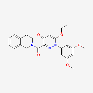 3-(3,4-dihydroisoquinolin-2(1H)-ylcarbonyl)-1-(3,5-dimethoxyphenyl)-6-ethoxypyridazin-4(1H)-one