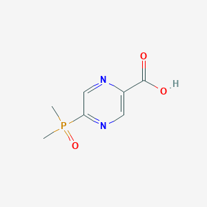 molecular formula C7H9N2O3P B2960191 5-(Dimethylphosphoryl)pyrazine-2-carboxylic acid CAS No. 2361983-21-1
