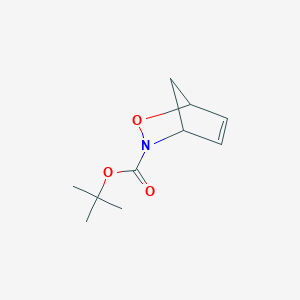 molecular formula C10H15NO3 B2960223 Tert-butyl 2-oxa-3-azabicyclo[2.2.1]hept-5-ene-3-carboxylate CAS No. 99027-90-4