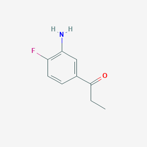 molecular formula C9H10FNO B2960230 1-(3-Amino-4-fluorophenyl)propan-1-one CAS No. 1176467-95-0
