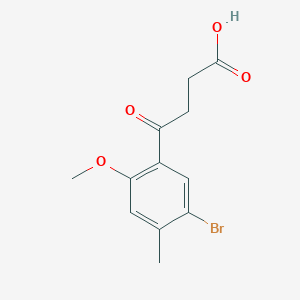 4-(5-Bromo-2-methoxy-4-methylphenyl)-4-oxobutanoic acid