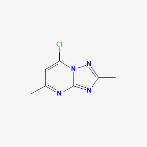 molecular formula C7H7ClN4 B2960331 7-Chloro-2,5-dimethyl-[1,2,4]triazolo[1,5-a]pyrimidine CAS No. 80812-36-8