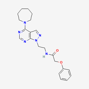 N-(2-(4-(azepan-1-yl)-1H-pyrazolo[3,4-d]pyrimidin-1-yl)ethyl)-2-phenoxyacetamide