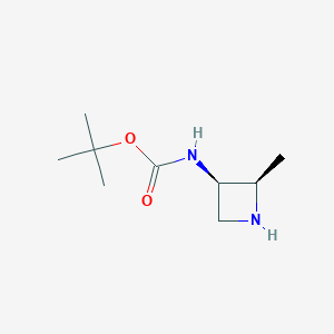 tert-butyl N-[cis-2-methylazetidin-3-yl]carbamate