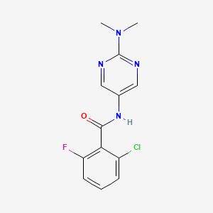 2-chloro-N-(2-(dimethylamino)pyrimidin-5-yl)-6-fluorobenzamide