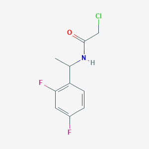 2-chloro-N-[1-(2,4-difluorophenyl)ethyl]acetamide