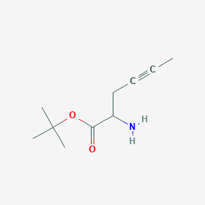 Tert-butyl 2-aminohex-4-ynoate