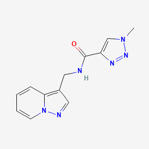 1-methyl-N-(pyrazolo[1,5-a]pyridin-3-ylmethyl)-1H-1,2,3-triazole-4-carboxamide
