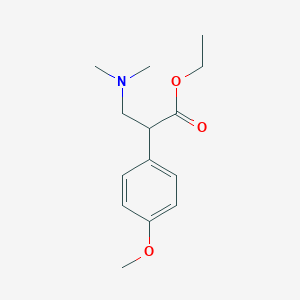 molecular formula C14H21NO3 B029604 Ethyl alpha-(p-Methoxyphenyl)-beta-(dimethylamino)propionate CAS No. 323176-93-8