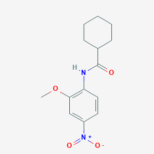 molecular formula C14H18N2O4 B2960435 N-(2-methoxy-4-nitrophenyl)cyclohexanecarboxamide CAS No. 315712-57-3