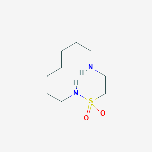 molecular formula C9H20N2O2S B2960494 1-Thia-2,10-diazacyclododecane 1,1-dioxide CAS No. 2241129-34-8