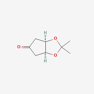 molecular formula C8H12O3 B2960540 (3Ar,6aS)-2,2-dimethyl-3a,4,6,6a-tetrahydrocyclopenta[d][1,3]dioxol-5-one CAS No. 210297-68-0