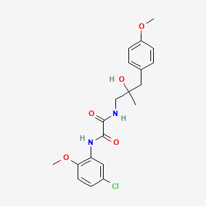 molecular formula C20H23ClN2O5 B2960566 N-(5-chloro-2-methoxyphenyl)-N'-[2-hydroxy-3-(4-methoxyphenyl)-2-methylpropyl]ethanediamide CAS No. 1396873-83-8