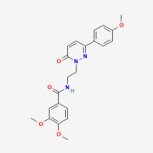 3,4-dimethoxy-N-(2-(3-(4-methoxyphenyl)-6-oxopyridazin-1(6H)-yl)ethyl)benzamide