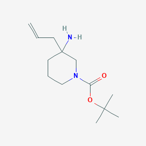 Tert-butyl 3-amino-3-(prop-2-en-1-yl)piperidine-1-carboxylate