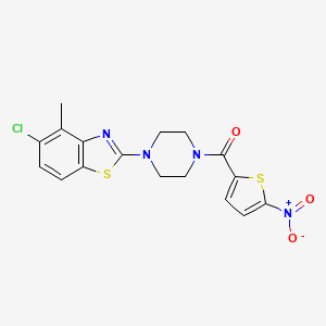 (4-(5-Chloro-4-methylbenzo[d]thiazol-2-yl)piperazin-1-yl)(5-nitrothiophen-2-yl)methanone