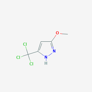 3-Methoxy-5-(trichloromethyl)-1H-pyrazole