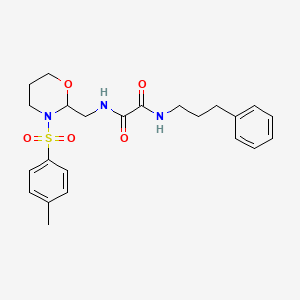 N1-(3-phenylpropyl)-N2-((3-tosyl-1,3-oxazinan-2-yl)methyl)oxalamide