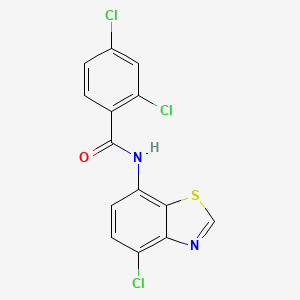 2,4-dichloro-N-(4-chloro-1,3-benzothiazol-7-yl)benzamide