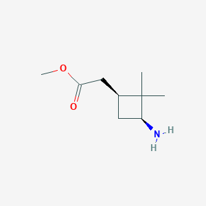 Methyl 2-[(1S,3S)-3-amino-2,2-dimethylcyclobutyl]acetate