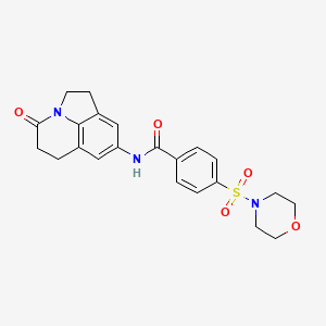 4-(morpholinosulfonyl)-N-(4-oxo-2,4,5,6-tetrahydro-1H-pyrrolo[3,2,1-ij]quinolin-8-yl)benzamide