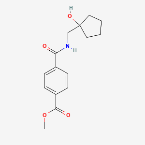 Methyl 4-(((1-hydroxycyclopentyl)methyl)carbamoyl)benzoate